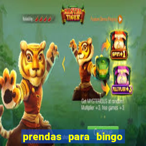 prendas para bingo de natal